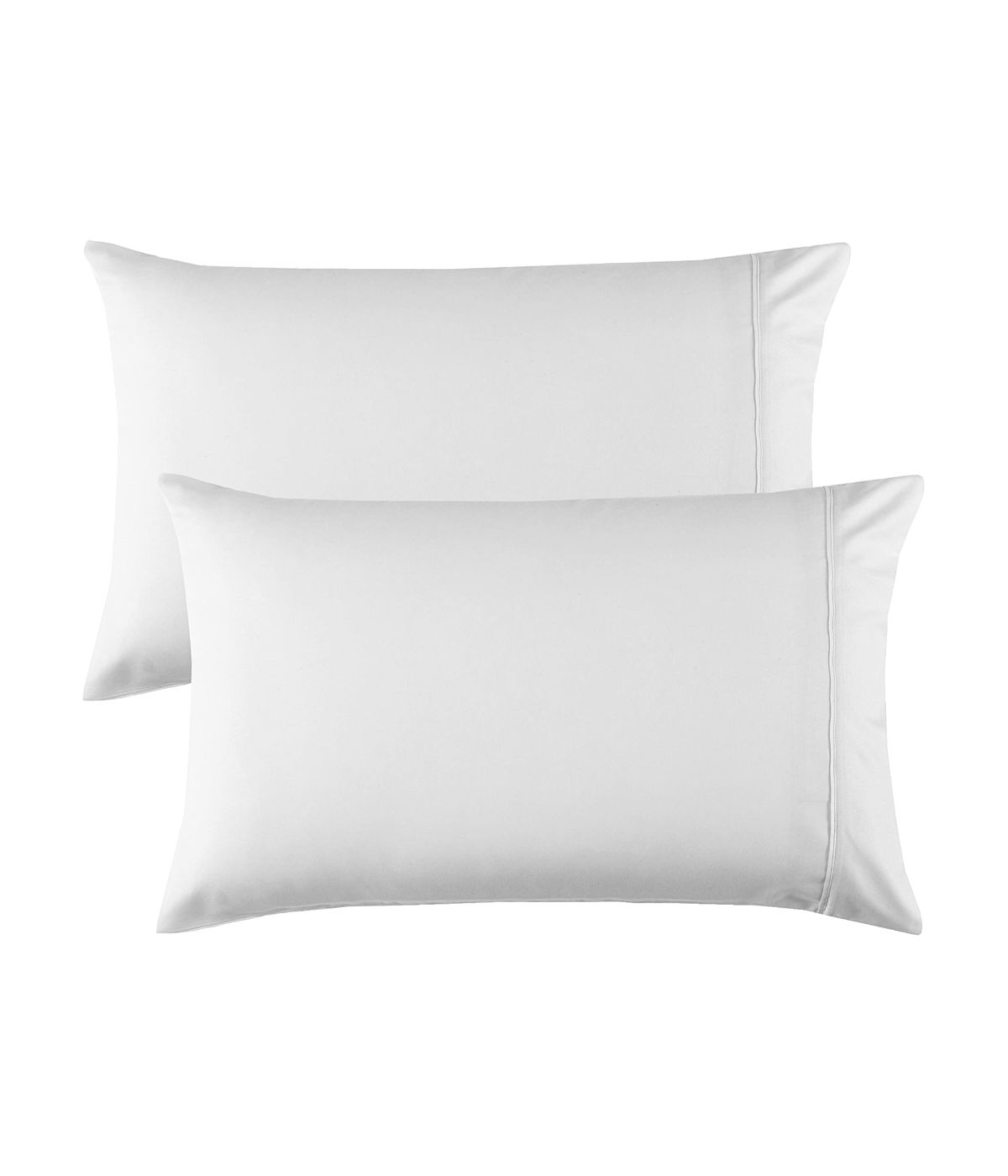  Purity Home Organic Cotton 144 Thread Count Percale Pillowcases Set of 2 White - White - Bonton