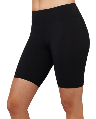 Basic High Waist Long Swim Short