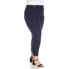 Plus Size Super Soft Elastic Waistband Scuba Pants