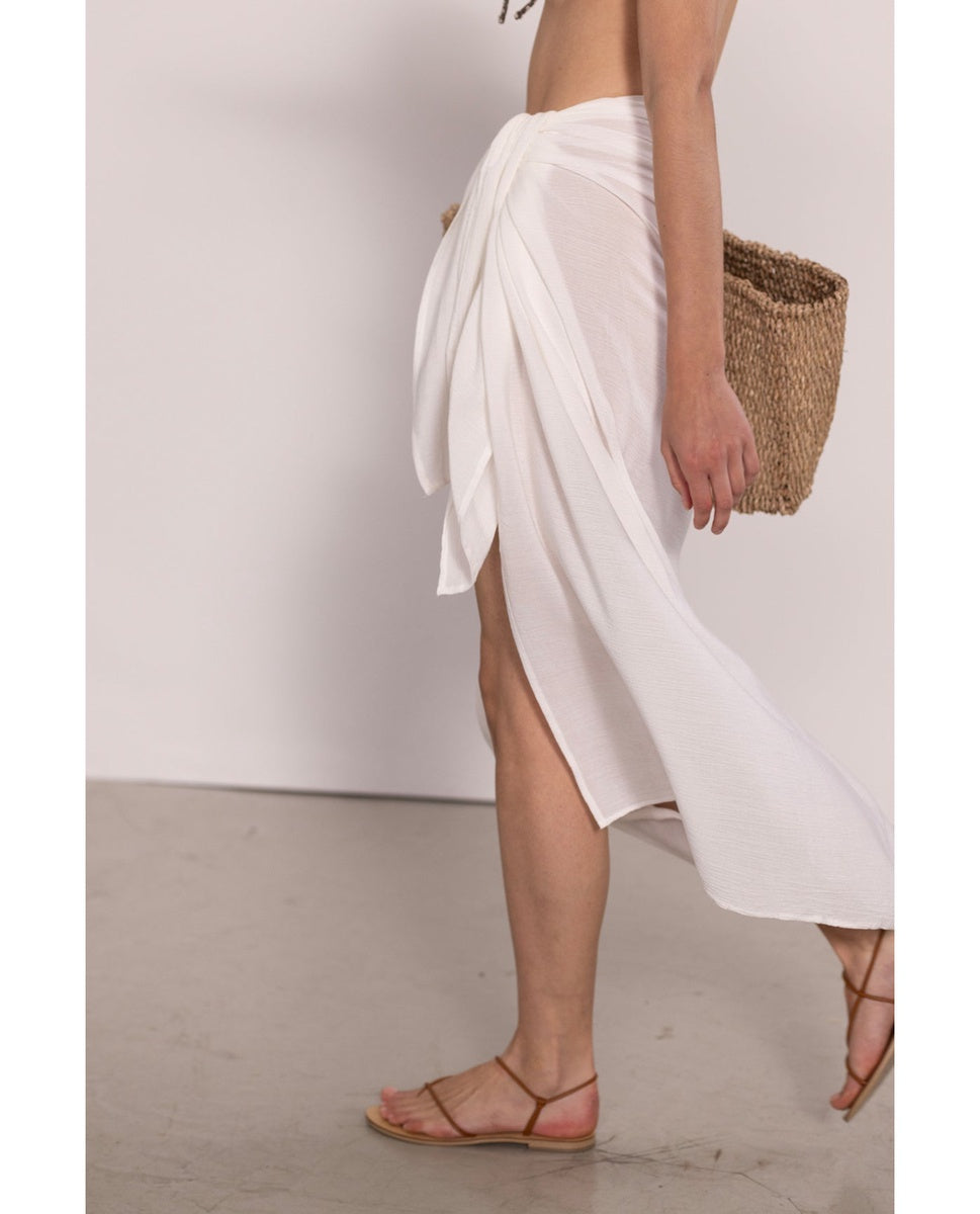  Gottex Beach Life Classic Pareo Cover-Up - White - White - Bonton