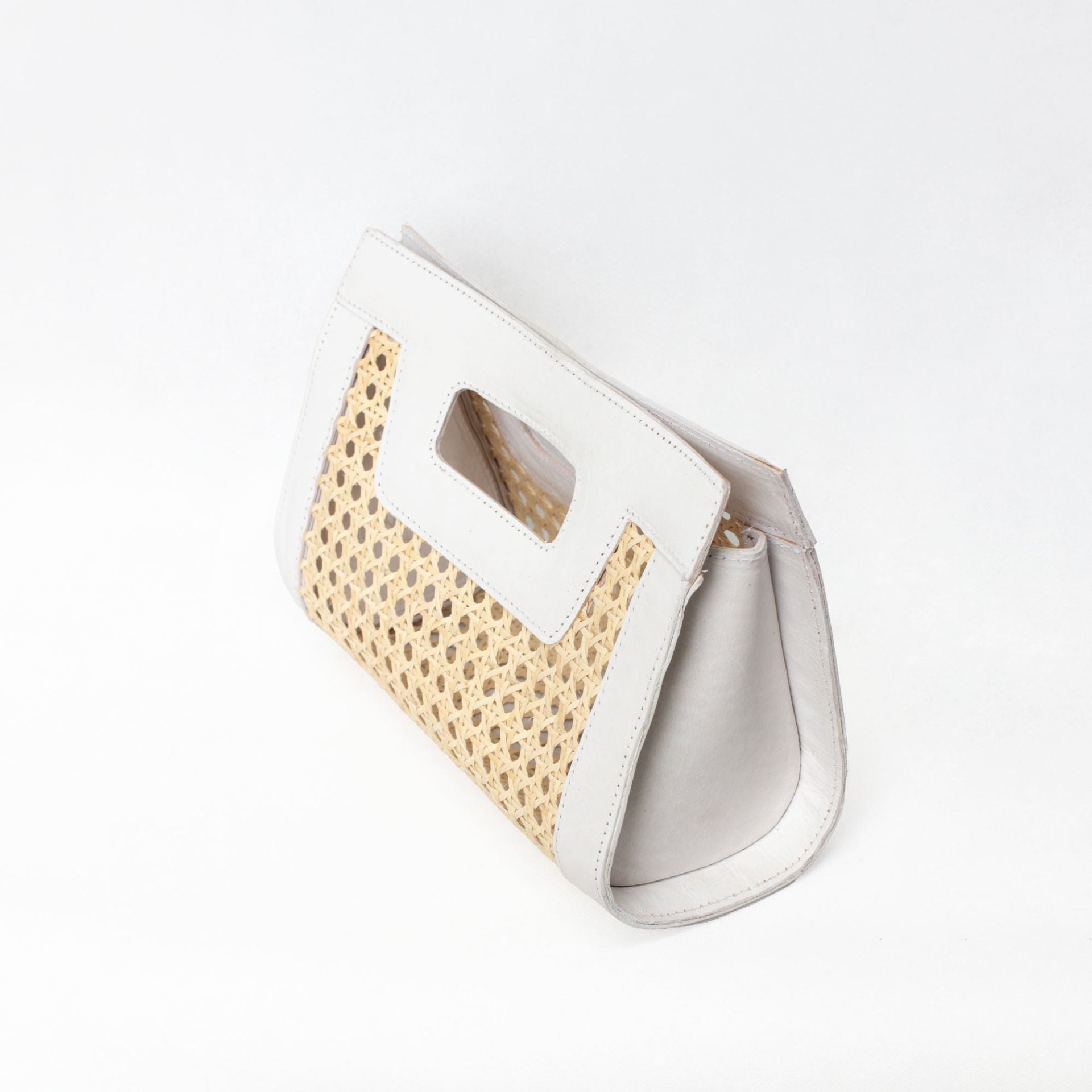  Jelavu Jelavu Venice Mini - Cane Leather Clutch - Black - Bonton