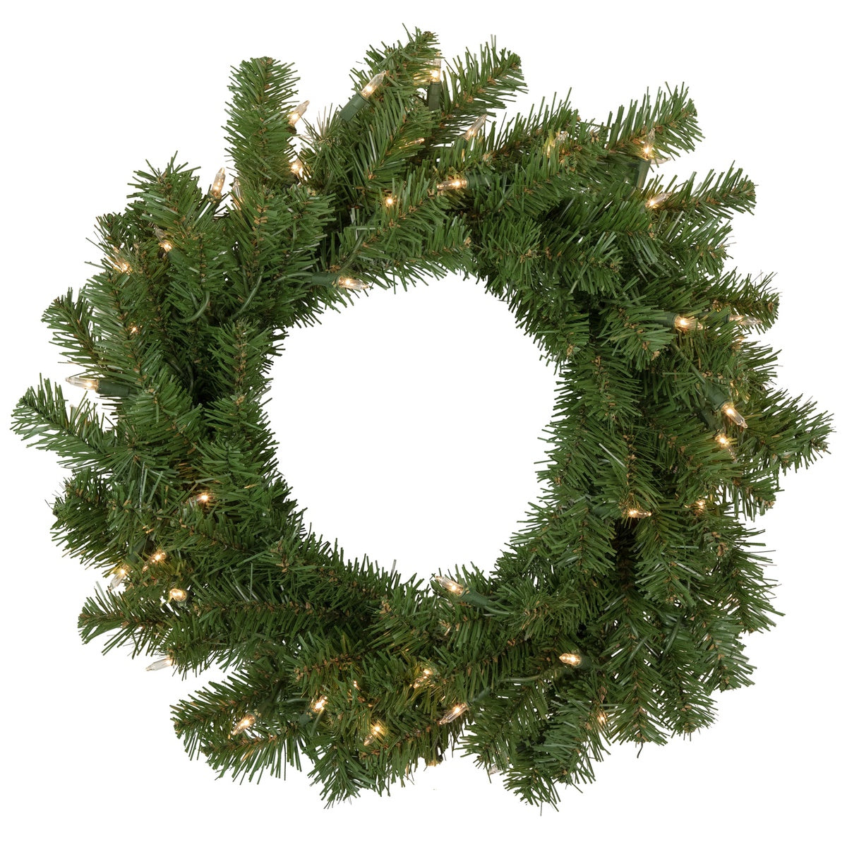  Northlight Pre-Lit Deluxe Dorchester Pine Artificial Christmas Wreath - 18