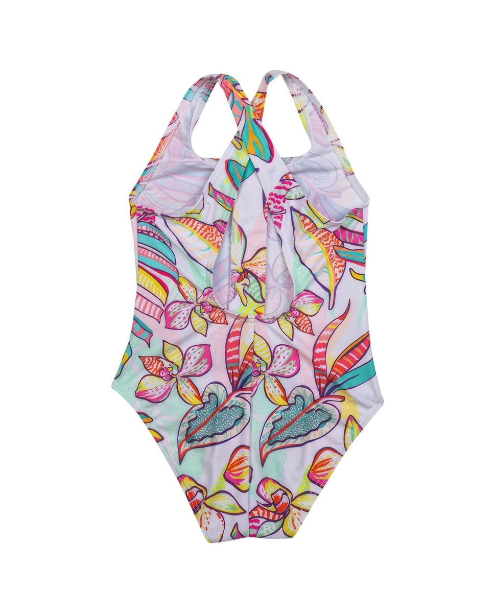  Gottex Kids Palm Island Round Neck One Piece Swimsuit - GOTTEX KIDS PALM ISLAND - Bonton