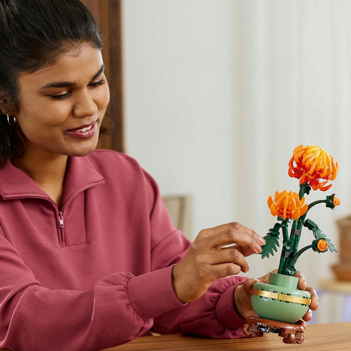  LEGO LEGO® Icons Chrysanthemum Flower Decor Building Set 10368 - Botanicals - Bonton