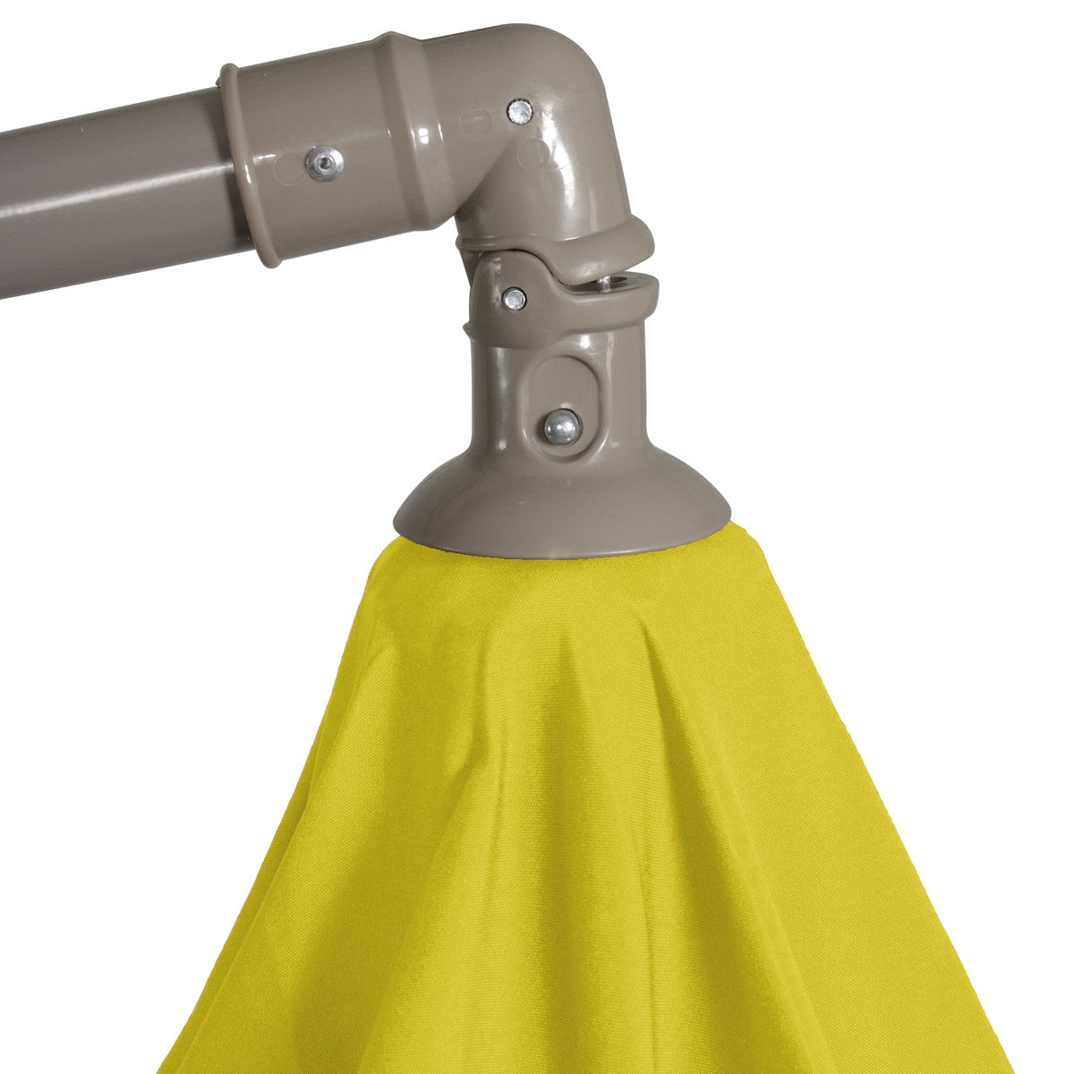  Northlight 10ft Offset Outdoor Patio Umbrella With Hand Crank  Yellow - Yellow - Bonton