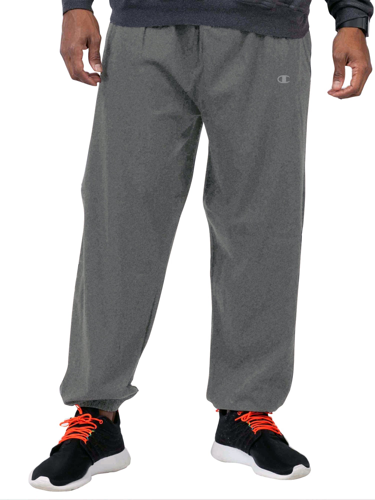  Champion Big And Tall Men's Powerblend Fleece Sweat Pant - Heather Grey - Bonton