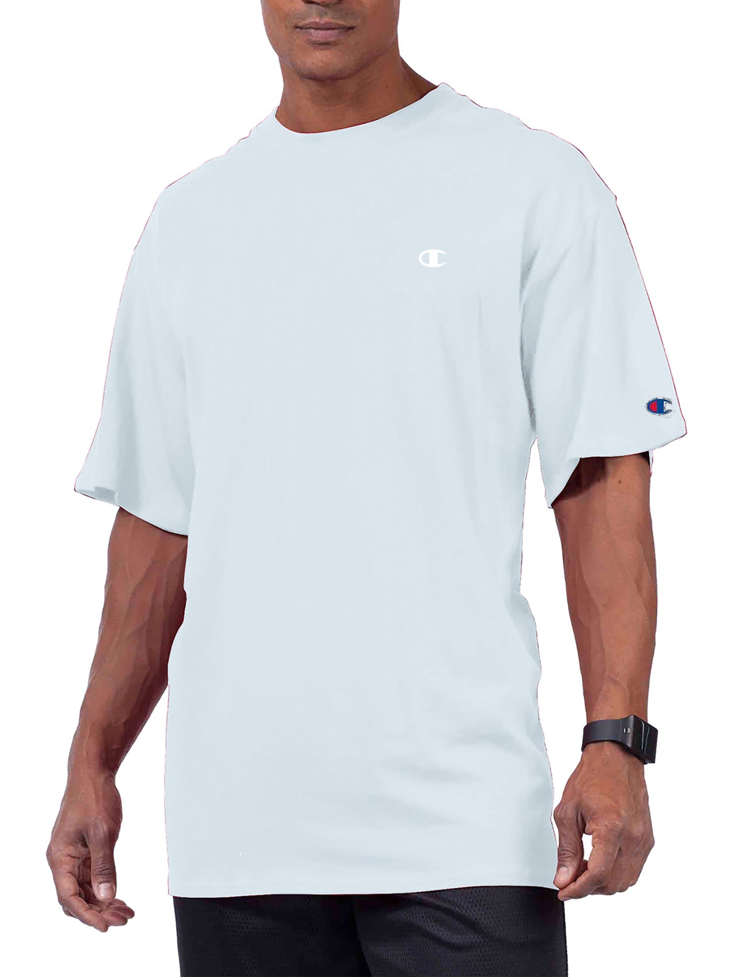  Champion Big And Tall Men's 100% Cotton Teeshirt - White - Bonton