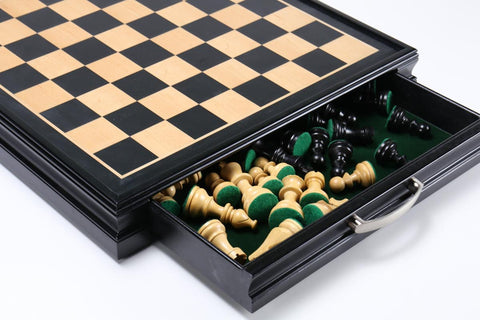 Championship Chess Pieces with Storage Board - Chess Set - Chess-House