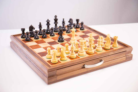 Championship Chess Pieces with Storage Board - Chess Set - Chess-House