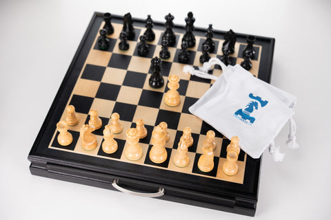 Championship Chess Pieces with Storage Board - Chess Set - Chess-House