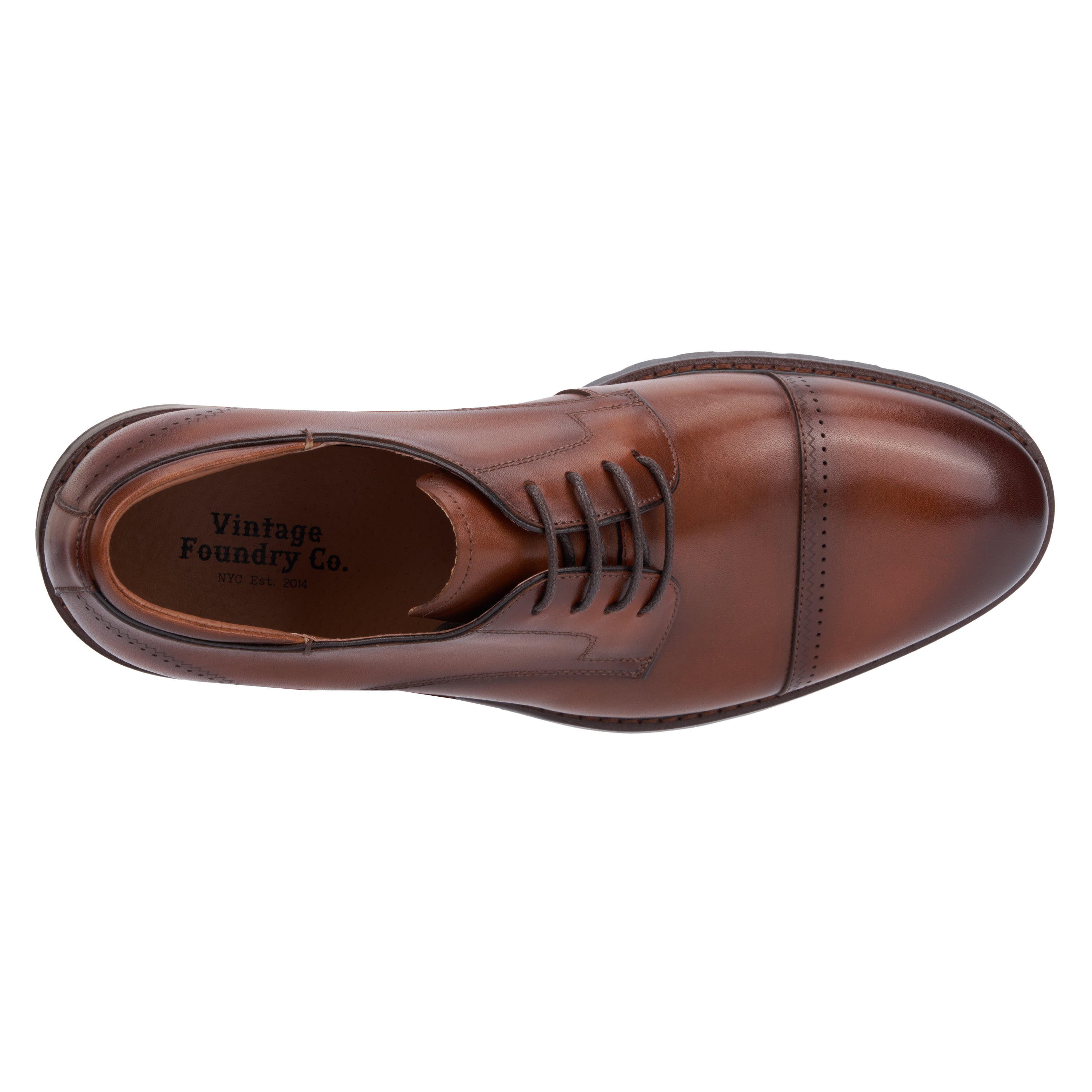  Vintage Foundry Co. Men's Emerson Oxford Dress Shoe - Cognac - Bonton