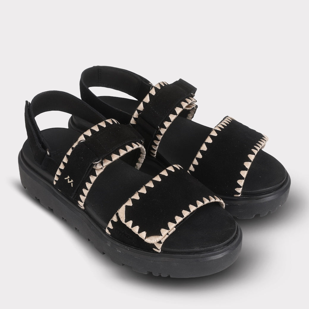  Mykos Ciara Women's Hook & Loop Sandal - Sand - Bonton