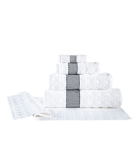 Circle in Square Bath Sheet 2 Piece Set