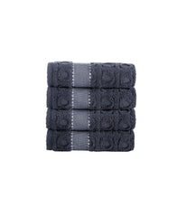 Circle in Square Hand Towel 4 Piece Set