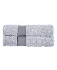 Circle in Square Bath Sheet 2 Piece Set