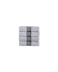 Circle in Square 4 Piece Wash Towel Set