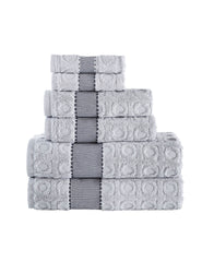 Circle in Square 6 Piece Towel Set