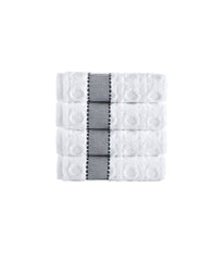 Circle in Square Hand Towel 4 Piece Set