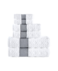 Circle in Square 6 Piece Towel Set