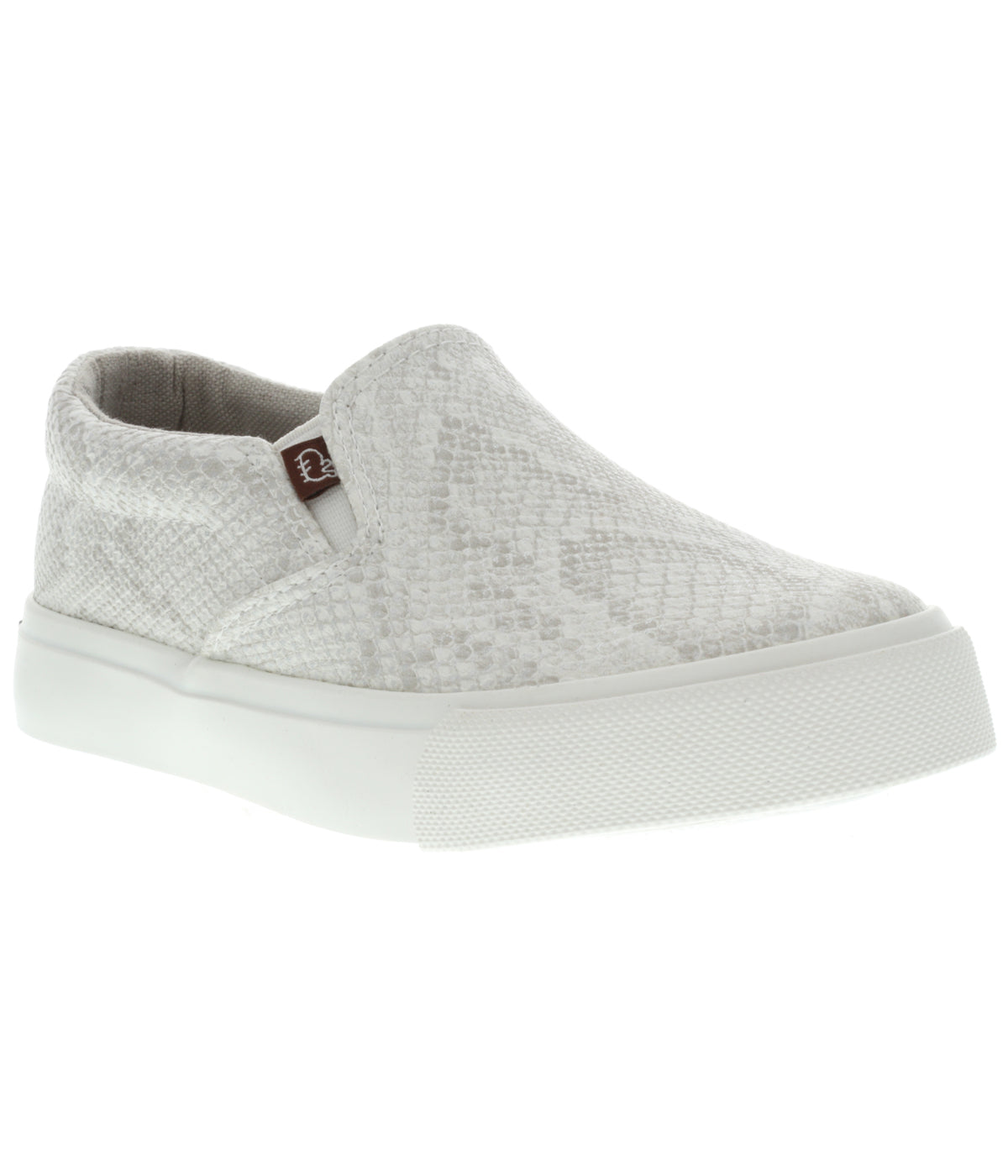  Lamo Piper Kids' Fashion Sneakers - White Snakeskin - Bonton