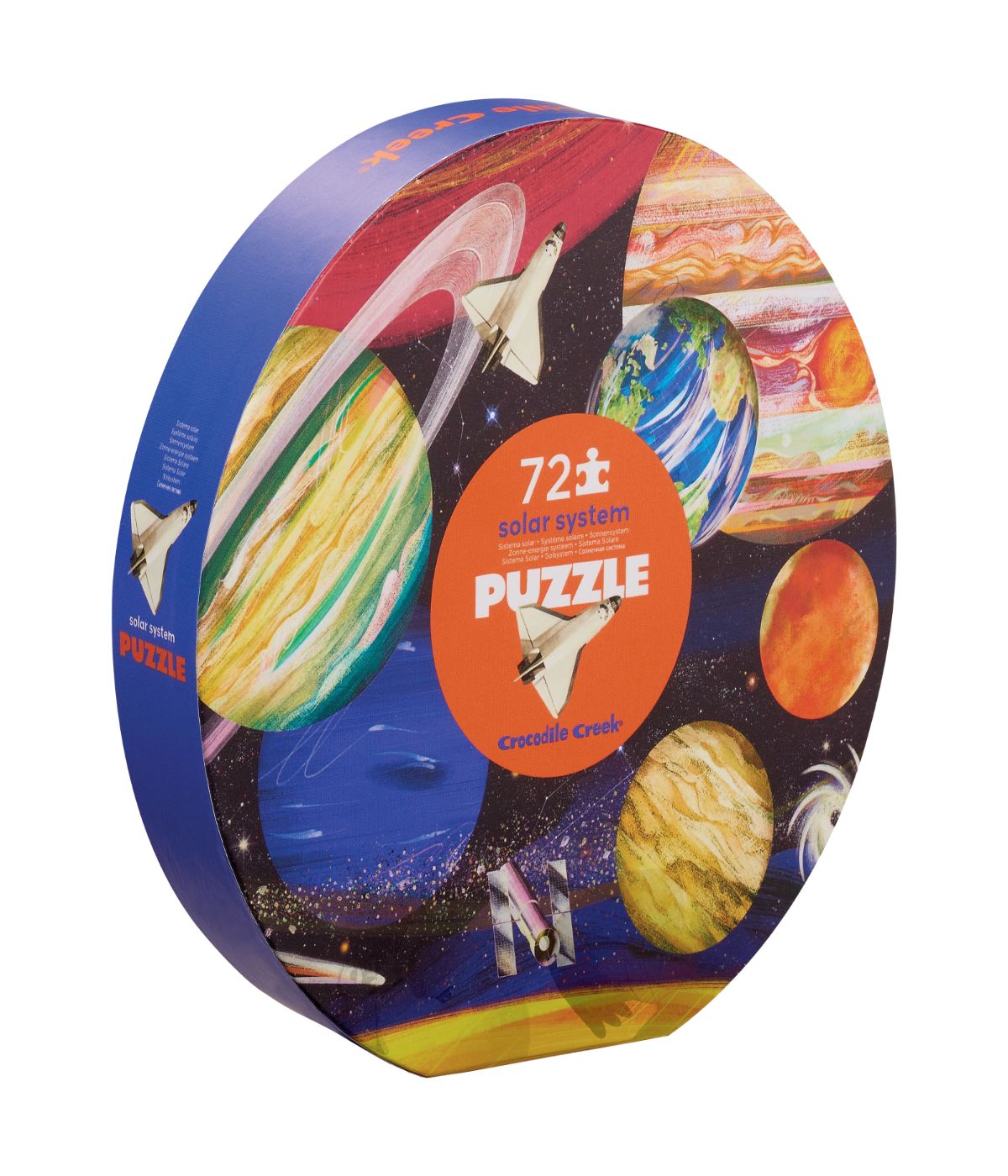  Solar System Round Box Puzzle: 72 Pcs Multi - Multi - Bonton