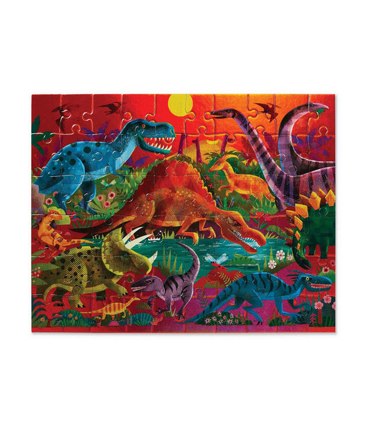 Dazzling Dinosaurs Holographic Foil Puzzle: 60 Pcs Multi