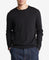 Long Sleeve Solid Extrafine Merino Crew 14Gg Black