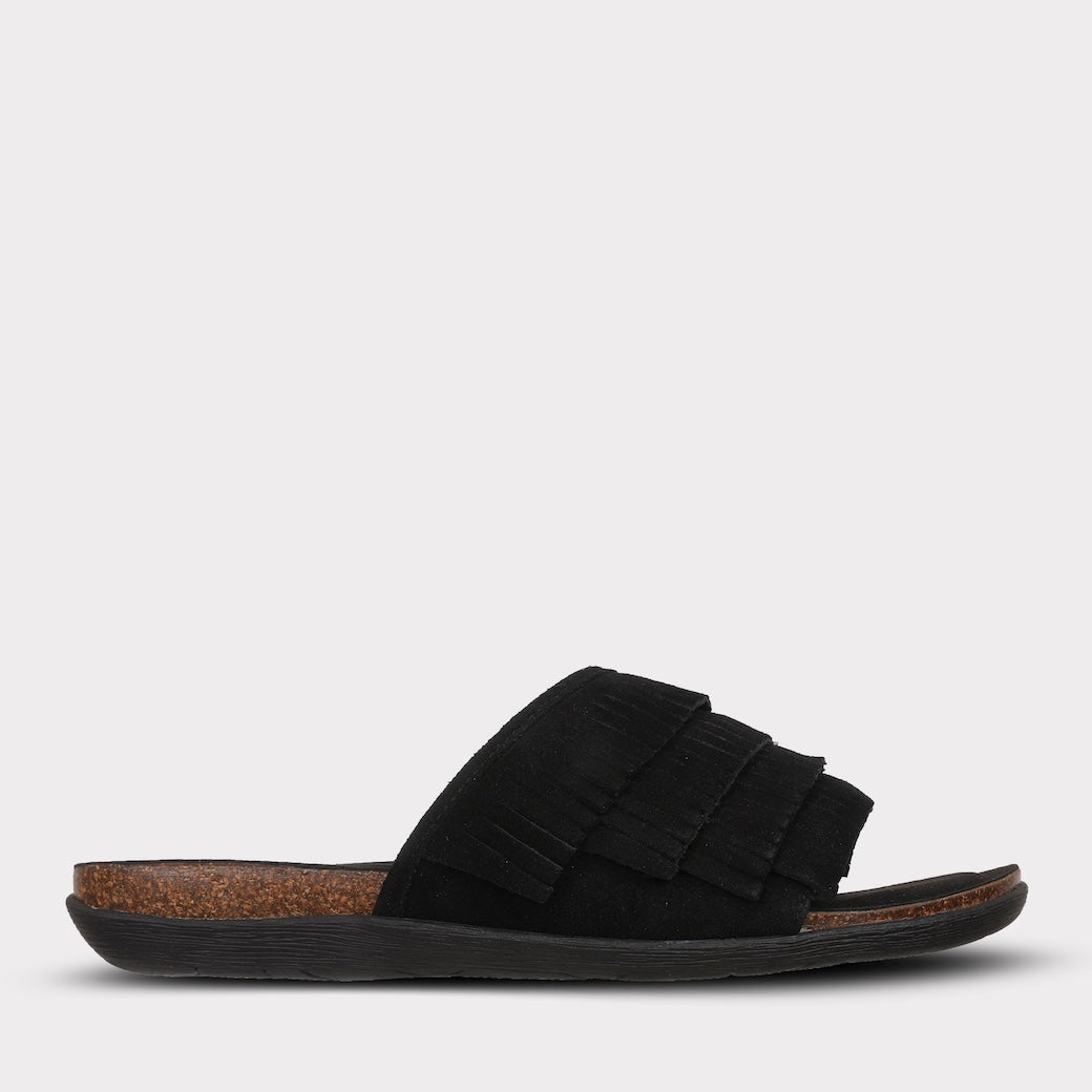  Mykos Clea Women's Slide Sandal - Black - Bonton