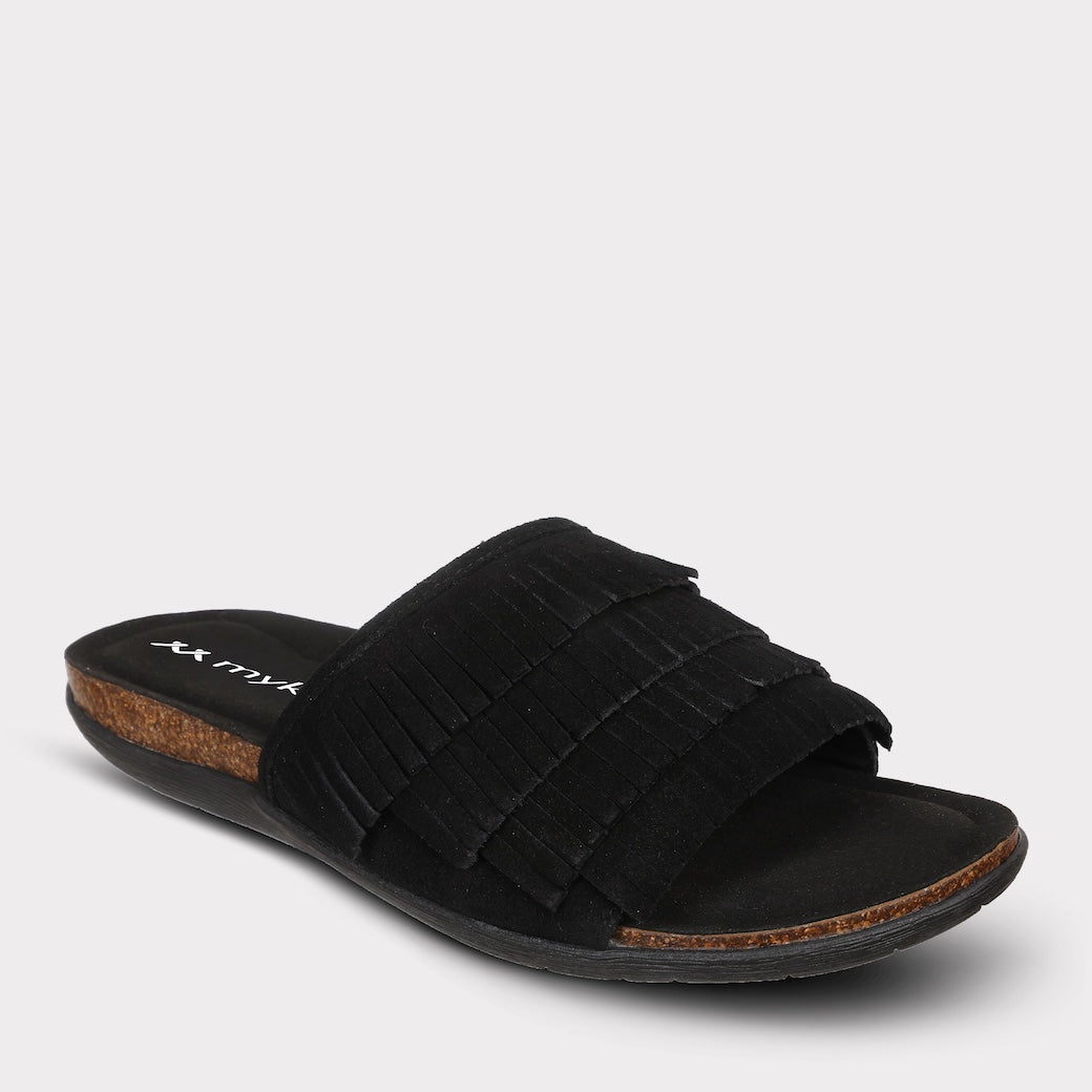  Mykos Clea Women's Slide Sandal - Black - Bonton