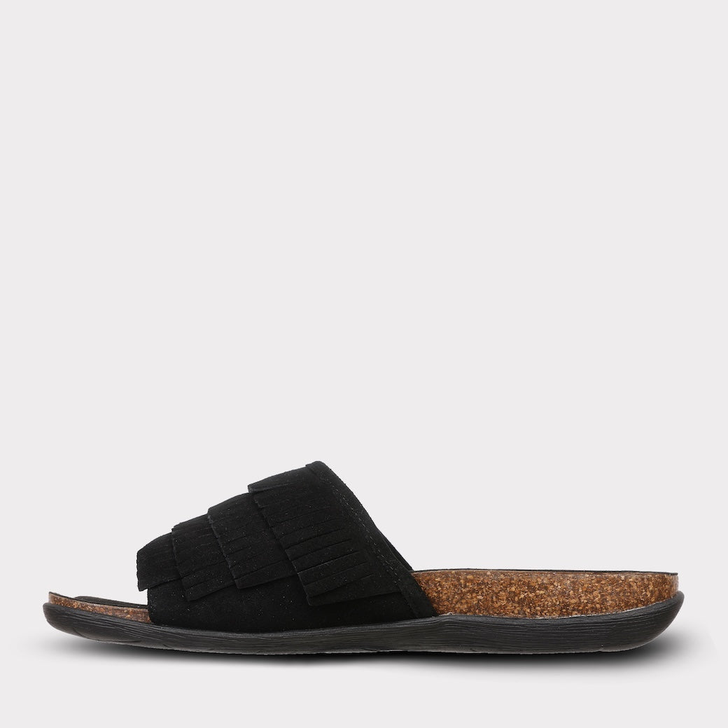  Mykos Clea Women's Slide Sandal - Black - Bonton