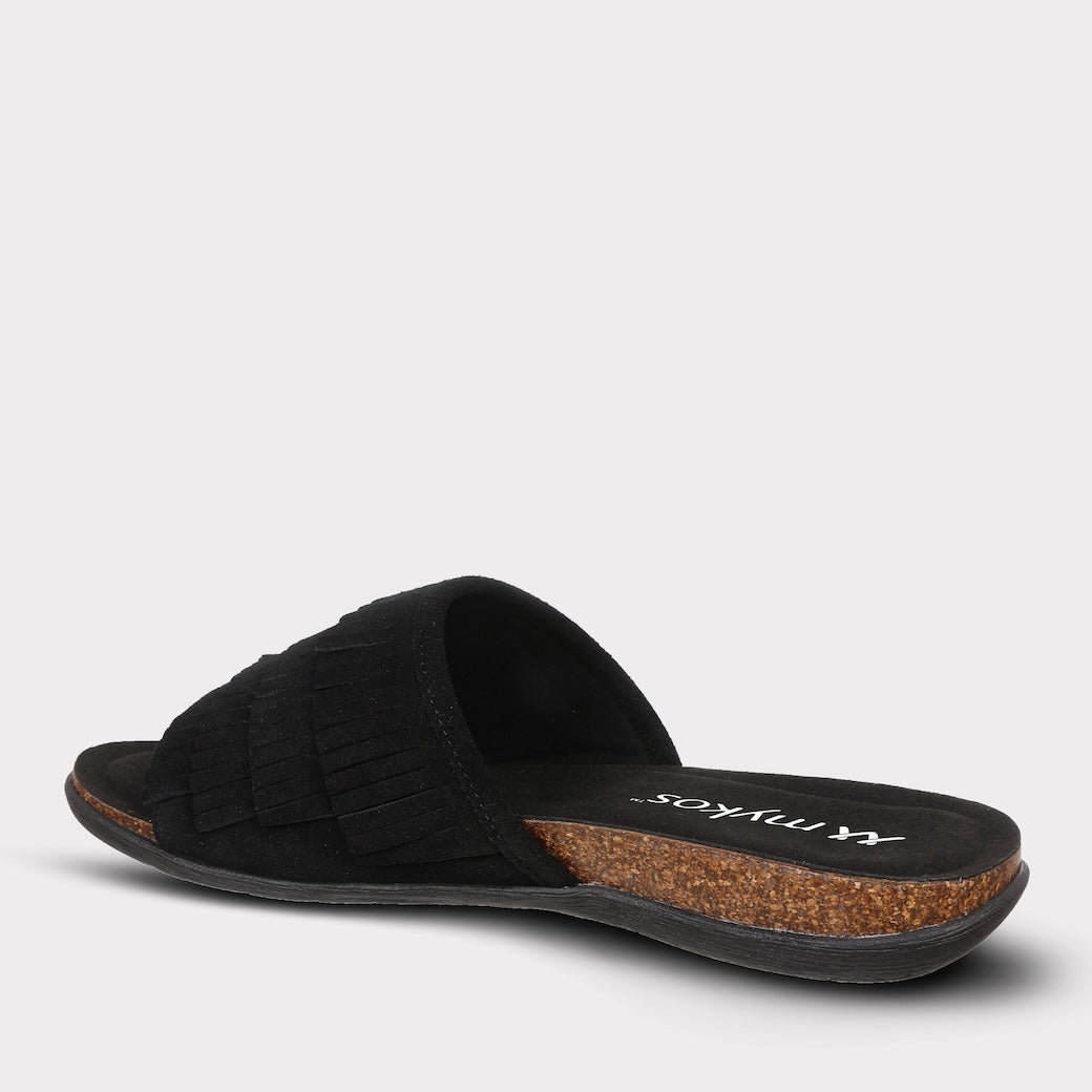  Mykos Clea Women's Slide Sandal - Black - Bonton
