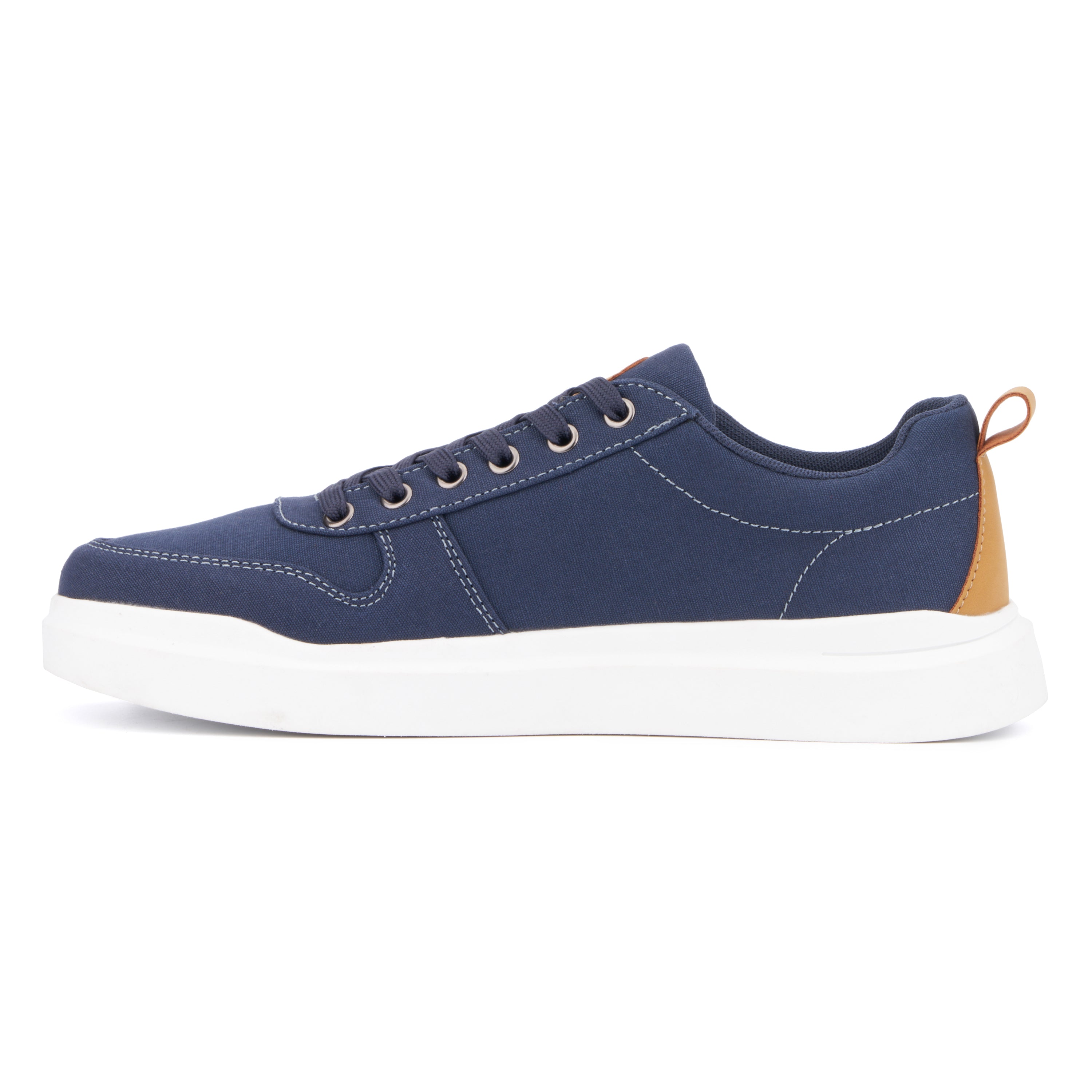  Reserved Footwear New York Men's Niko Low Top Sneakers - Navy - Bonton