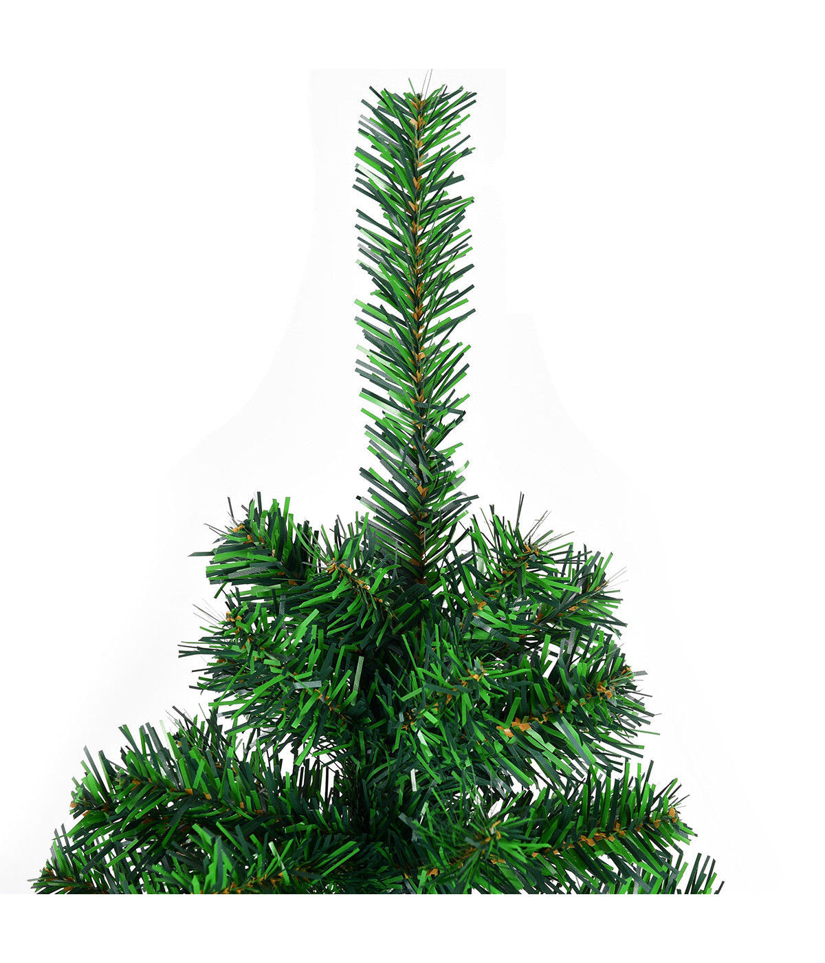  Costway PVC Christmas Tree with Hinged Tips - Green - Bonton