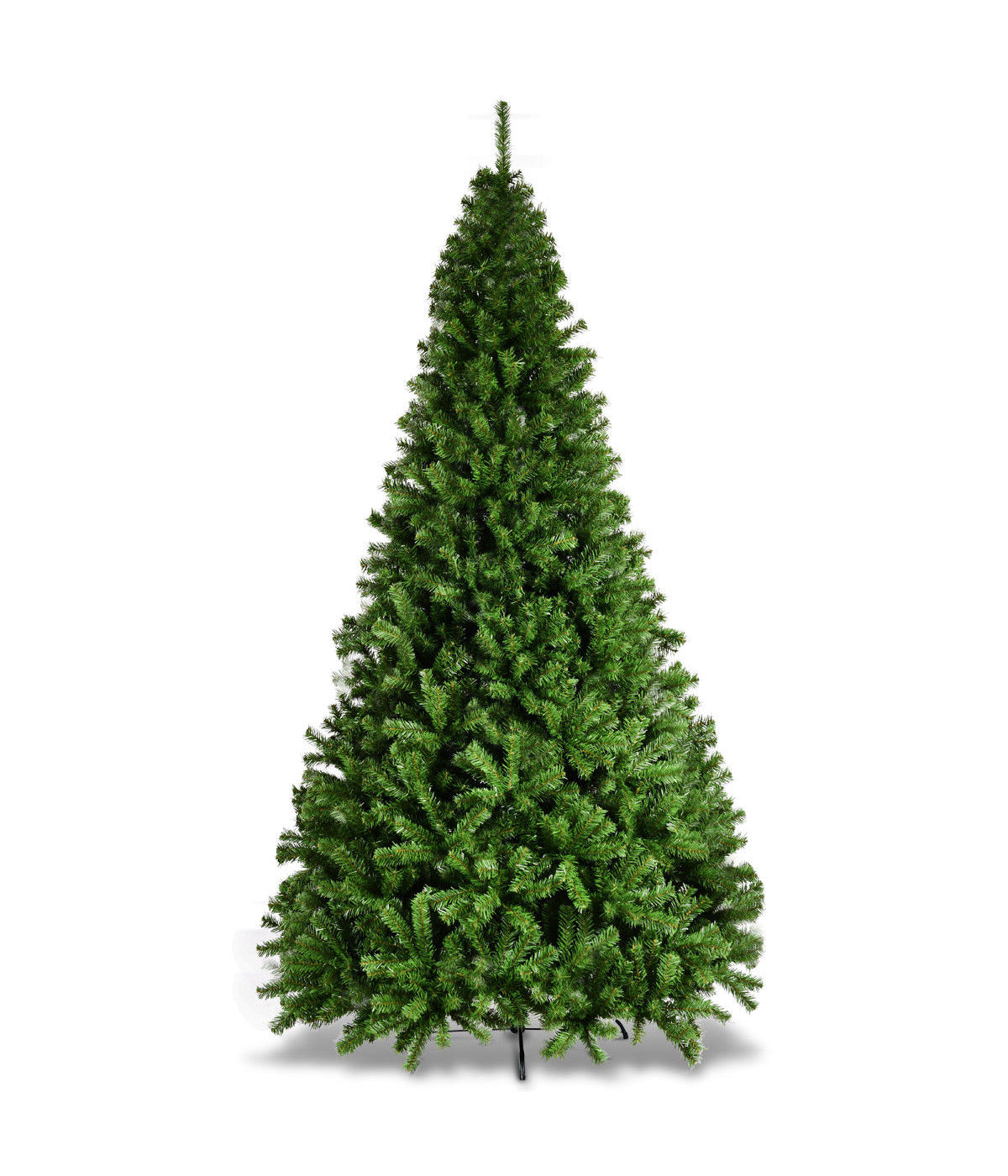  Costway PVC Christmas Tree with Hinged Tips - Green - Bonton