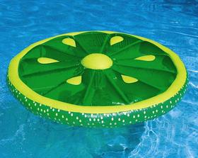  Inflatable Fruit Slice Swimming Pool Lounger Raft - Orange - Bonton