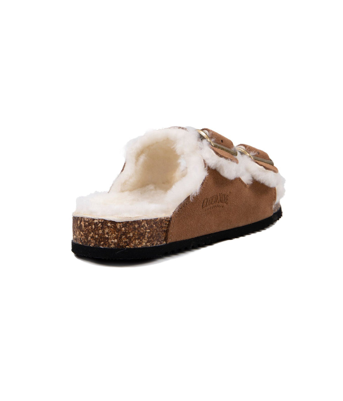  Cloud Nine Cloud Nine Sheepskin Ladies Felicia Scuff Sandals Indoor/Outdoor - Chestnut - Bonton