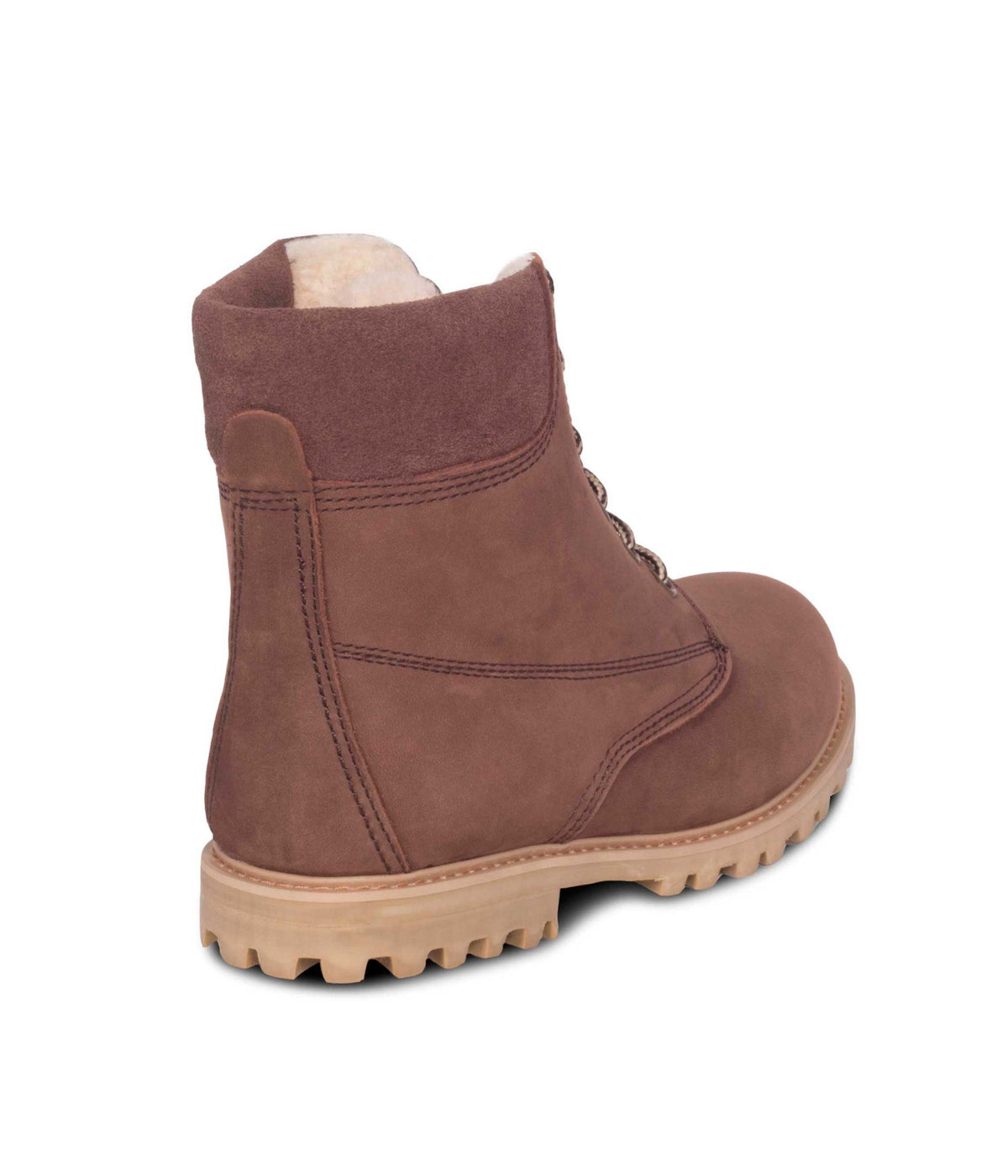  Cloud Nine Cloud Nine Sheepskin Ladies Kindra Comfort Hiking Boots - Chocolate - Bonton