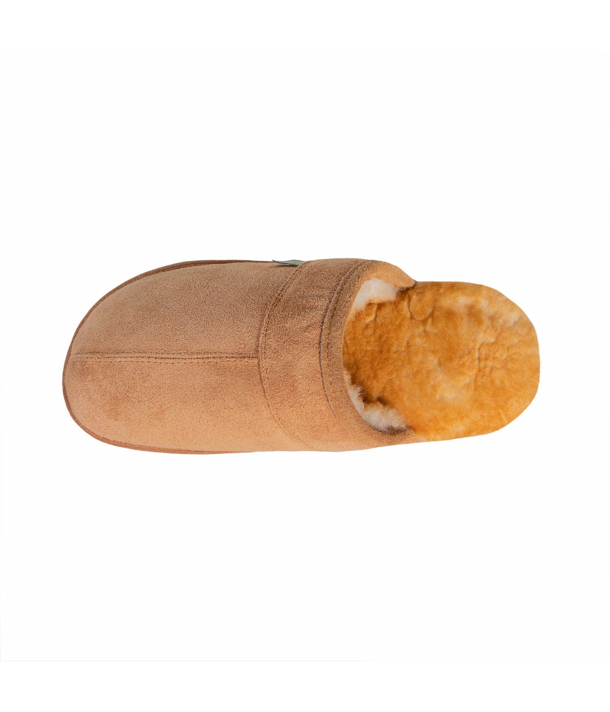  Cloud Nine Cloud Nine Sheepskin Mens Scuff Slip-On Slippers - Chestnut - Bonton