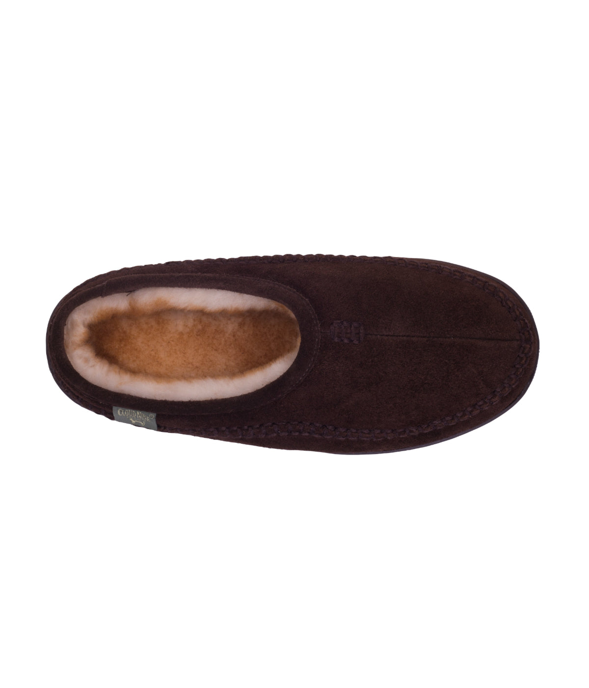  Cloud Nine Cloud Nine Sheepskin Men's Pacific Slide Indoor/Outdoor - Chocolate - Bonton