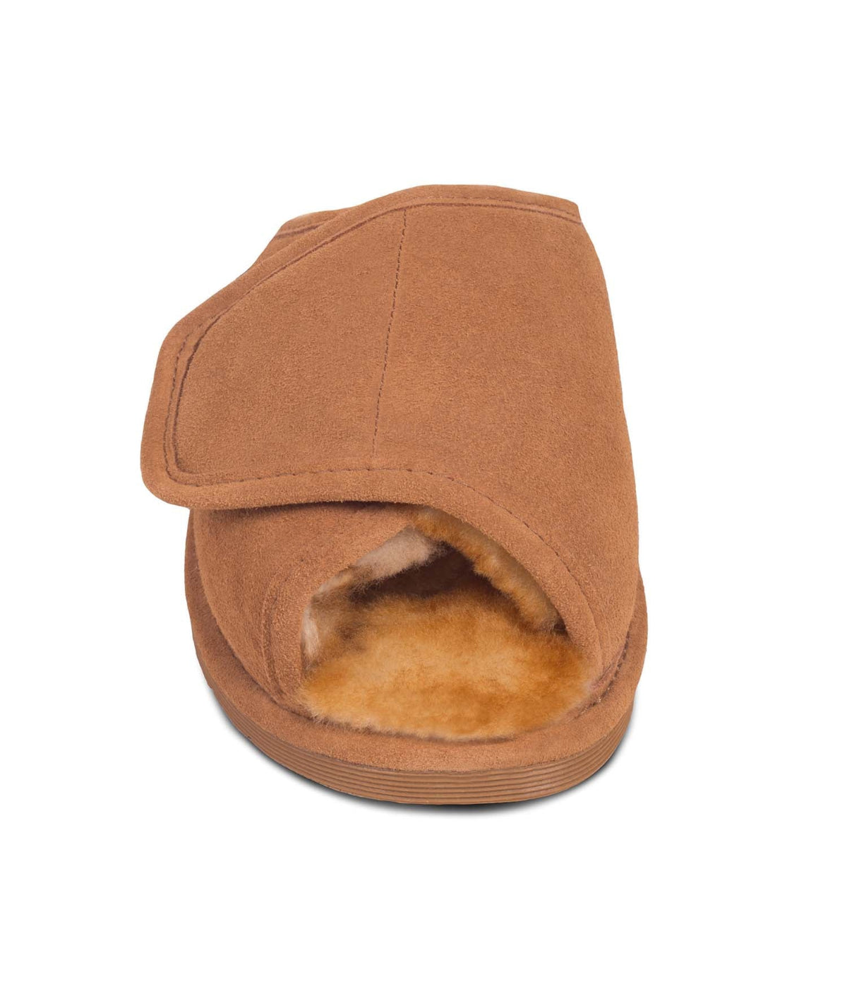  Cloud Nine Cloud Nine Sheepskin Medical Wrap Scuff Slide Slippers - Chestnut - Bonton