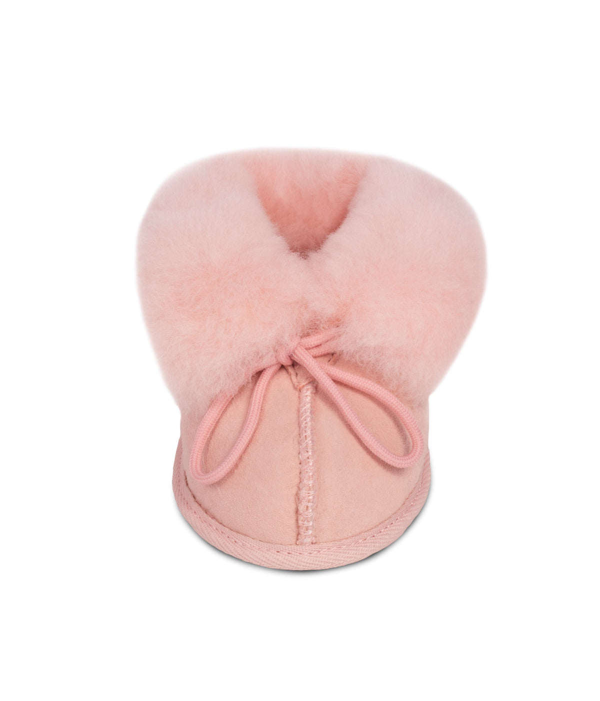  Cloud Nine Cloud Nine Sheepskin Baby Booties Soft Sole - Pink - Bonton