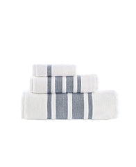 Contrast Border 3 Piece Towel Set