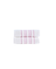 Contrast Border 2 Piece Hand Towel Set