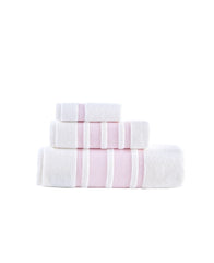 Contrast Border 3 Piece Towel Set