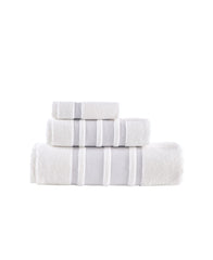 Contrast Border 3 Piece Towel Set