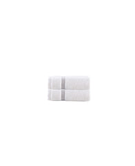 Contrast Border 2 Piece Wash Towel Set