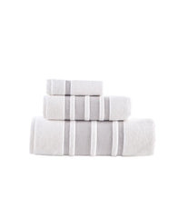 Contrast Border 3 Piece Towel Set