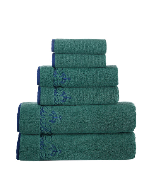 Contrast Frame 6 Piece Towel Set