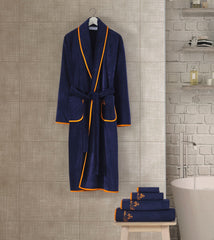 Contrast Frame Bathrobe