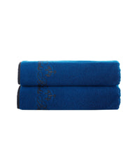 Contrast Frame Bath Towel 2 Piece Set